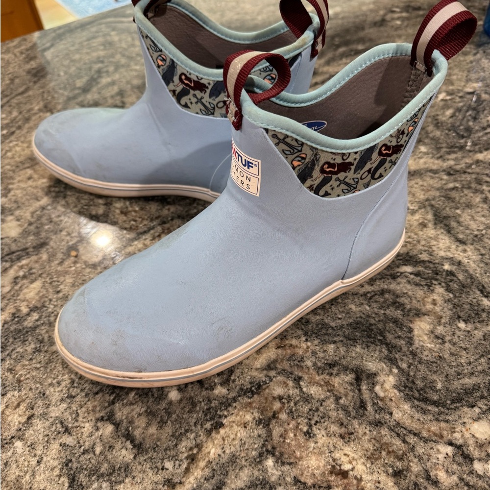 Blue Winter & Rain Boots with Pull Tab